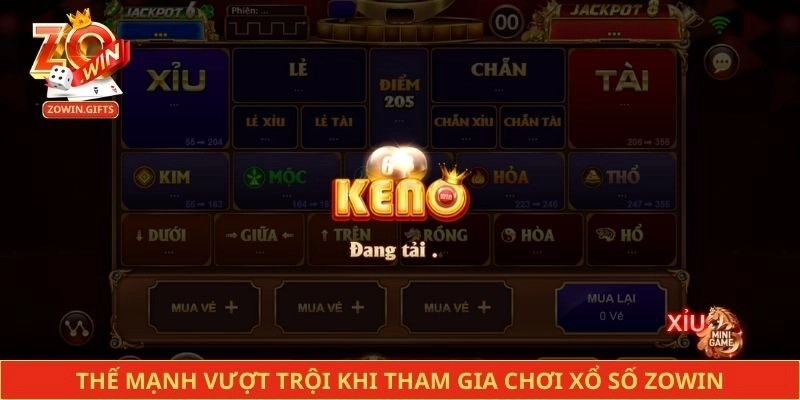 Thế mạnh vượt trội khi tham gia chơi xổ số Zowin